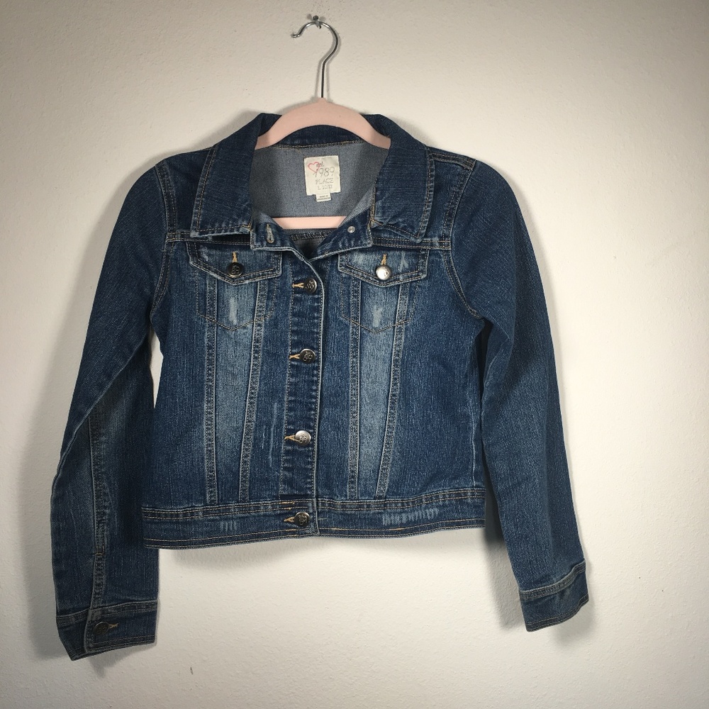 Girl's Blue Jean Jacket, Size 10/12